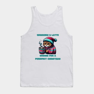 I Love Coffee Christmas And Cats, Cat And Coffee Tank Top